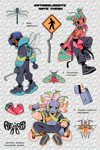 Bug OCs Prismatic Sticker Sheet