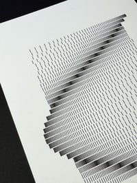 Image 2 of Sine Collapse — 5x7" pen plot