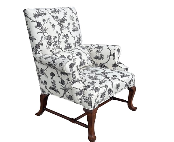 Image of Rose Tarlow Melrose House Roll Arm Wide Bergere Chair