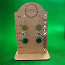 Image 2 of Three Tiered Clover Earrings