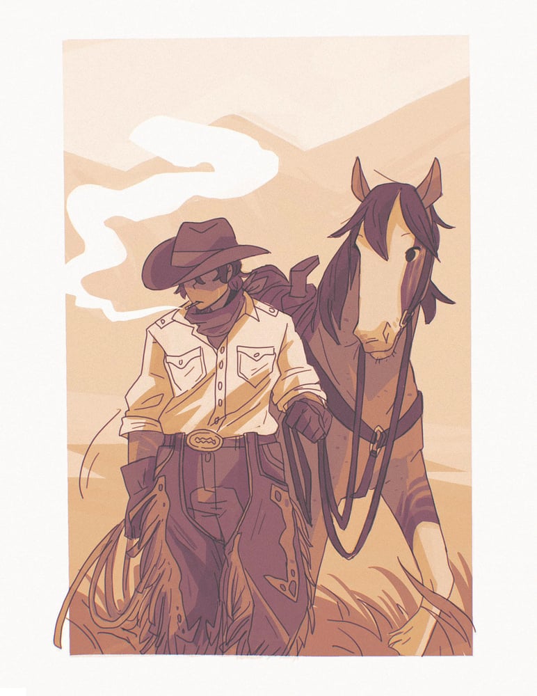 Image of Cowboy Gender Print