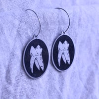 Image 2 of Molar Stainless Steel Earrings - Oval