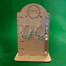 Image 4 of Lime Shamrock Cheetah Print Earrings