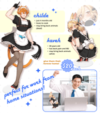 Image 2 of Maid Standees [PRE-ORDER]