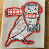 Owl photographer sticker