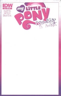 Image 1 of Blank Sketch Cover: My Little Pony