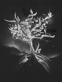Print A3 - Composition - Calligr'arbre