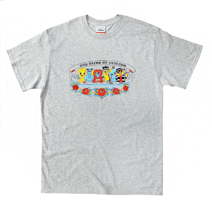 MAGICO X COOLY TATTOO - "Friends" T-shirt (grey)