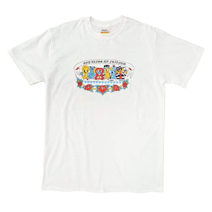 MAGICO X COOLY TATTOO - "Friends" T-shirt (White)