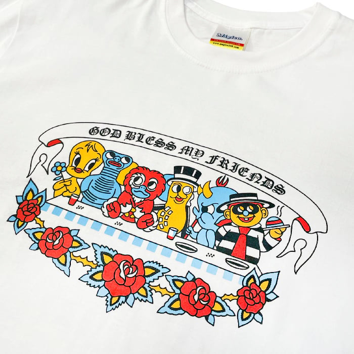 MAGICO X COOLY TATTOO - "Friends" T-shirt (White)