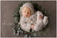 Image 3 of Footed sleeper| Newborn photo prop |18 colors | Made to order