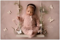 Image 2 of Footed sleeper| Newborn photo prop |18 colors | Made to order
