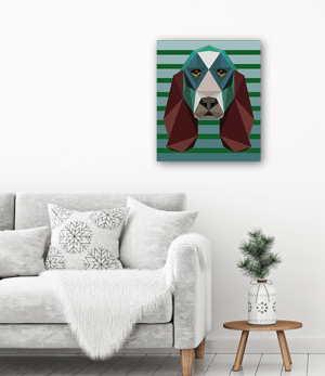 Image of CHURCHILL THE DOG | PRINT ON CANVAS