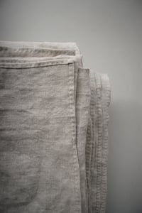 Image 3 of Handsewn linen baby bed sheet