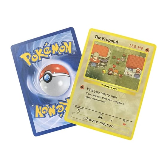 Image of THE PROPOSAL - CUSTOM MADE POKÉMON CARD.