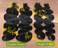 Image 1 of Raw DD Cambodian wavy, straight  Premium Raw donor hair steam weft bundles  ,Yummy Raw Hair 