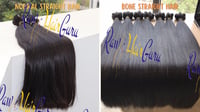 Image 2 of Raw DD Cambodian wavy, straight  Premium Raw donor hair steam weft bundles  ,Yummy Raw Hair 