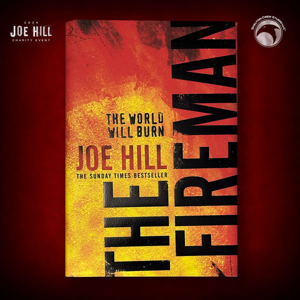 Image of JOE HILL CHARITY 2024 EVENT 6: SIGNED/DOODLED The Fireman HC UK edition - 2 left!