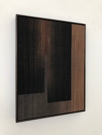 Image 1 of silk collage on panel (umber)