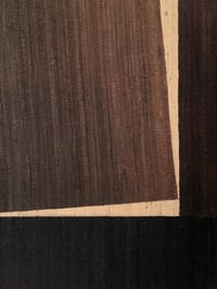 Image 5 of silk collage on panel (marroon)