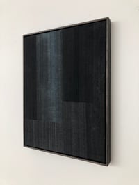 Image 2 of silk collage on panel (blue)