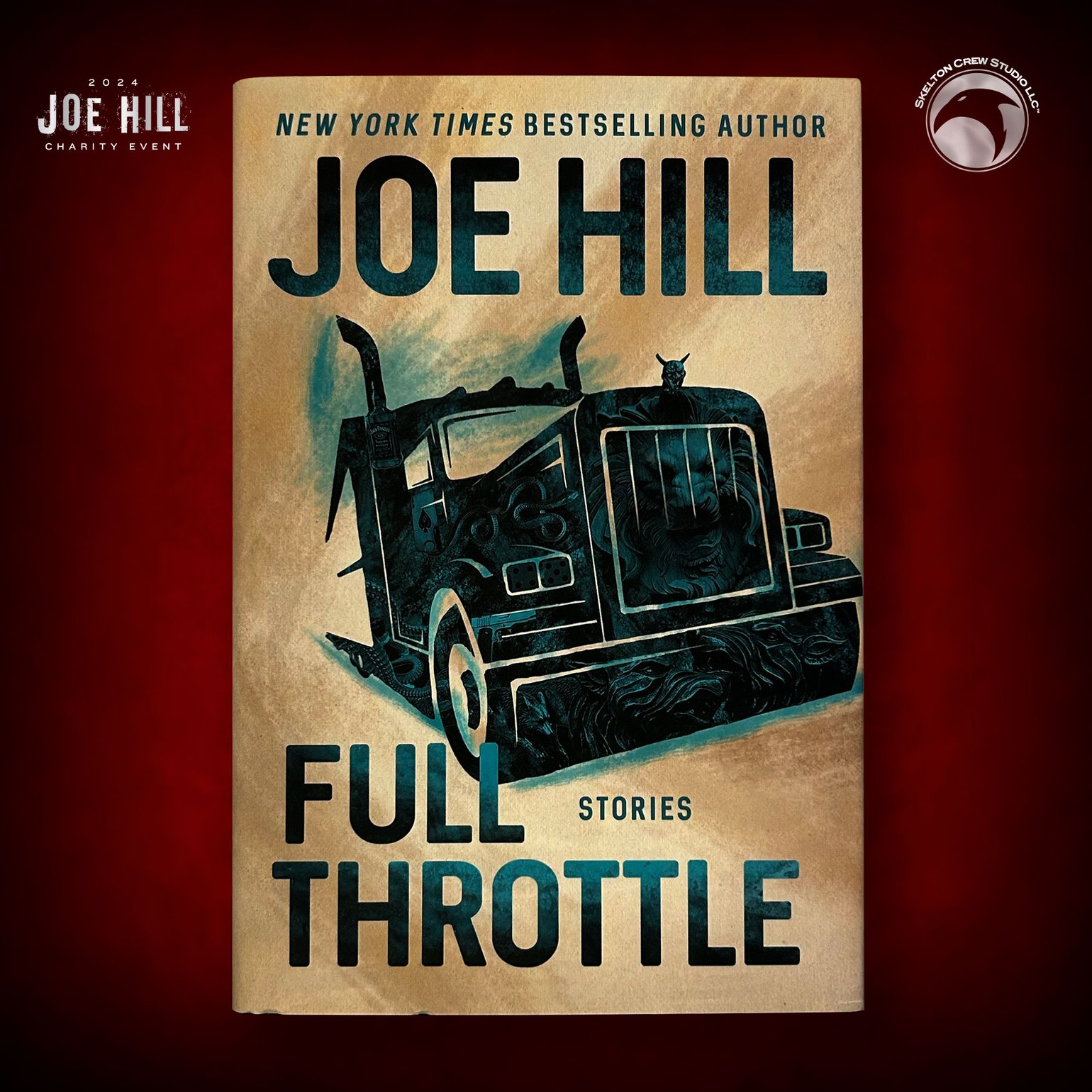Image of JOE HILL CHARITY 2024 EVENT 18: SIGNED/DOODLED Full Throttle HC - 2 copies left!