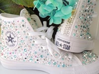 Image 2 of Crystal Covered Converse All Star Hi Top