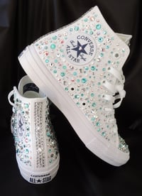 Image 4 of Crystal Covered Converse All Star Hi Top 