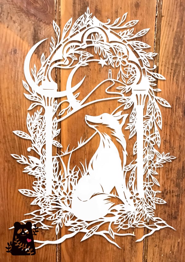 Image of Tor Viewpoint Papercut Template 