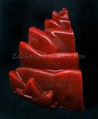 Image 5 of Enchanted Gothica Rose Cake Slice Soap Handmade Vegan Beauty and the Beast