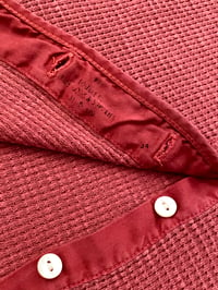 Image 4 of RRL GARMENT-DYED WAFFLE-KNIT HENLEY (red)