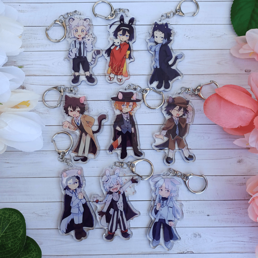 Image of Kitty Stray Dogs Acrylic Charms
