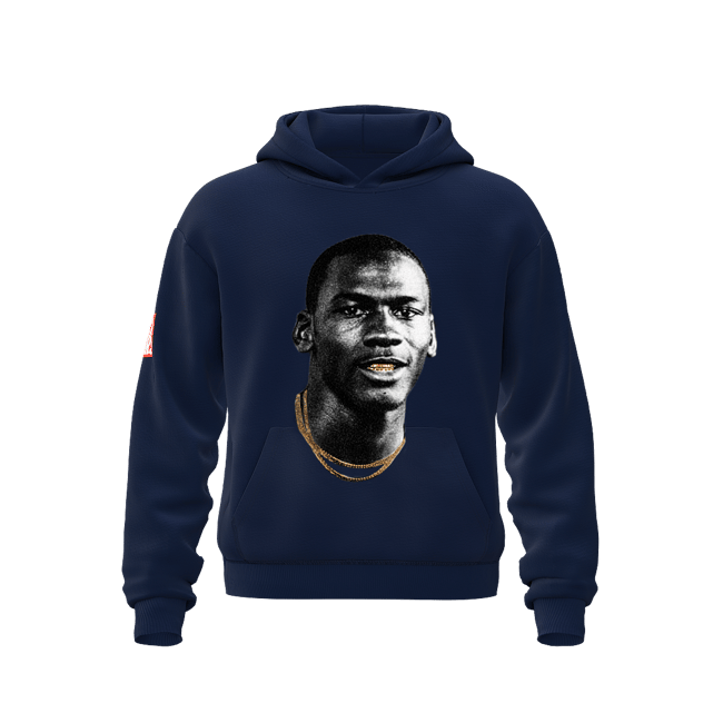 Gold Mouth Navy Hoodie