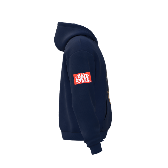 Gold Mouth Navy Hoodie