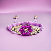 Image 1 of Flower Braided Bracelet