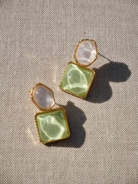 Nova Earrings ~ Lime