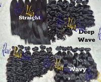 Image 3 of Raw DD Cambodian wavy, straight  Premium Raw donor hair steam weft bundles  ,Yummy Raw Hair 