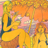 Image 3 of Pudding on the Beach Risograph Print