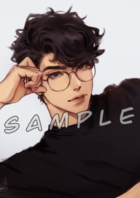 Glasses Omi Print 