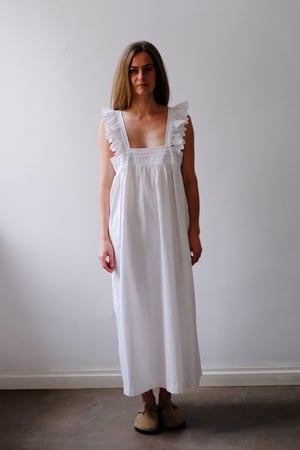 Image of ALFRÉDA Cotton  Dress with Vintage Lace