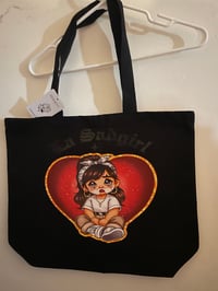 Image 1 of SAD GIRL BIG TOTE BAG 