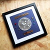 Kitchen Disco - Gold and Silver Perspex Artwork 
