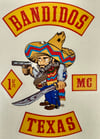 BANDIDOS MC Full Patch Sticker