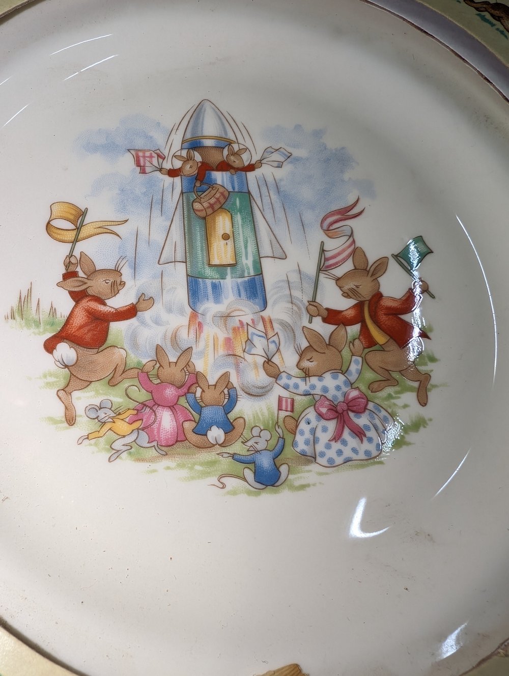 Royal Dalton Bunnykins chidrens plate set