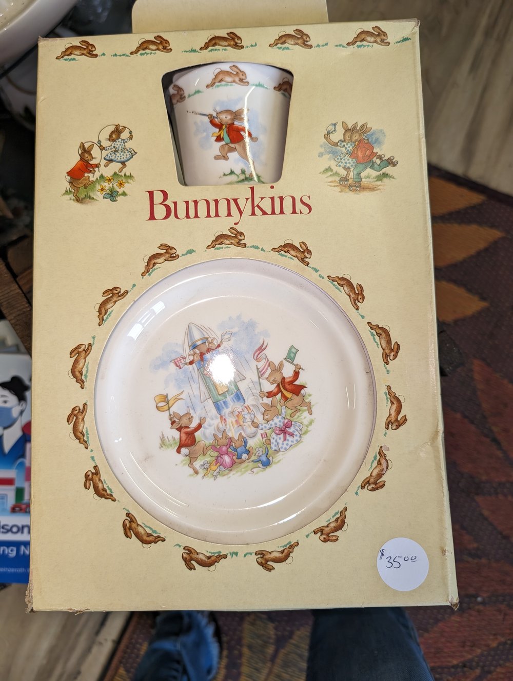 Royal Dalton Bunnykins chidrens plate set