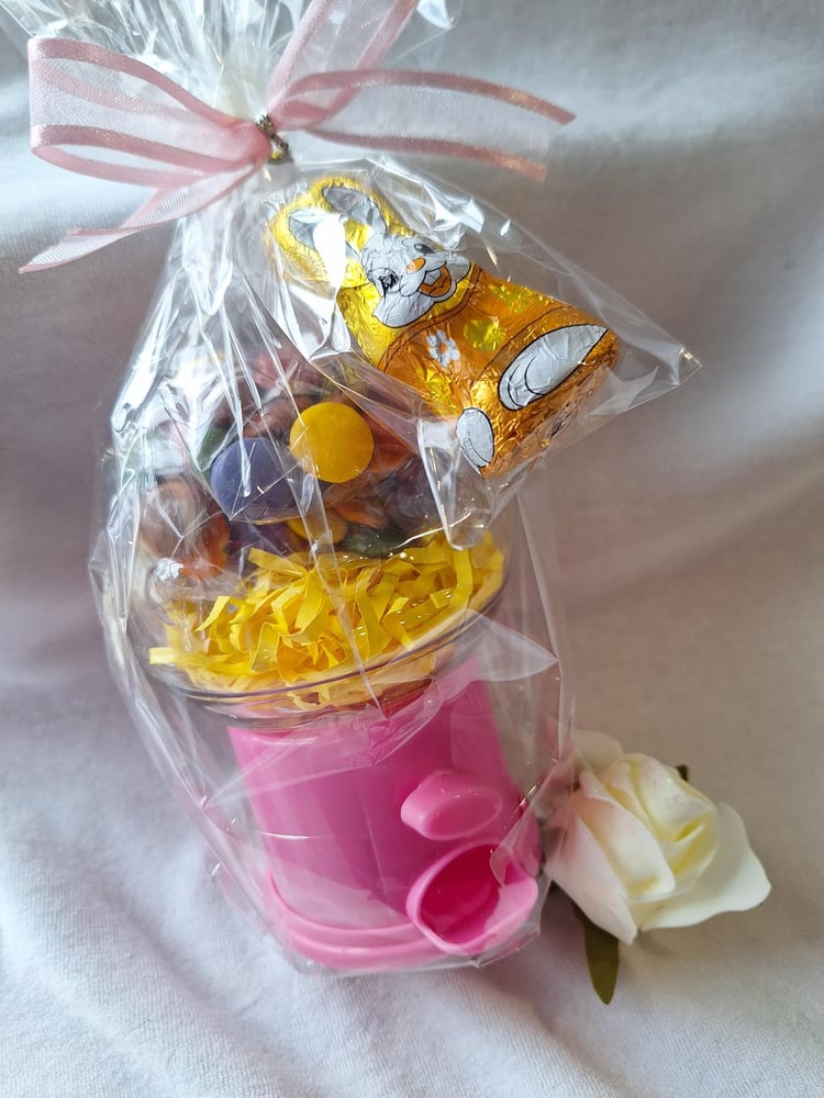 Image of Easter gum ball machine filled with candy