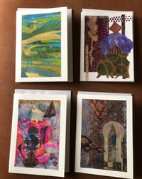 Image 1 of 4 Handmade Art Collage Greeting Cards STUNNING 