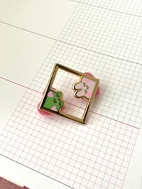 Image 2 of Frog & Bun Enamel pin