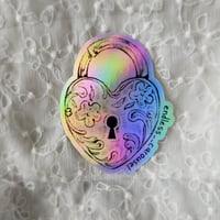 Image 1 of Flower lock sticker
