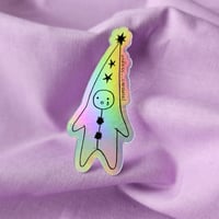 Little Clown holographic sticker